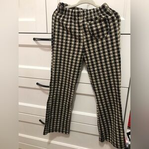 Zara gingham flare legging